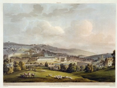 Vue générale de Bath, de 